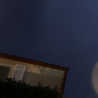 Weather, constant hail on metal roof, campground, mobile home, INT, Skrila, Croatia