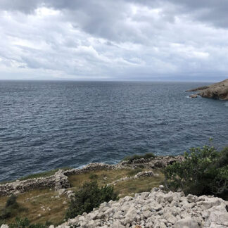 Mountain near ocean, cliff, windy, emptiness, vastness, Skrila, Croatia